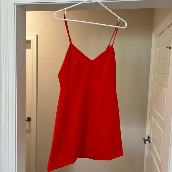 French Connection Spaghetti Strap Dress Red - Picture 3 of 4